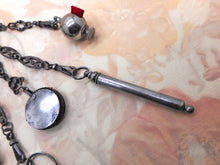 Load image into Gallery viewer, A Victorian cut steel sewing chatelaine. c 1850
