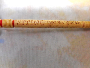 An inscribed lace bobbin - first line of an Irish poem. 19thc