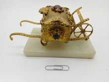 Load image into Gallery viewer, A French gilt metal novelty wheelbarrow trinket box. c1860.
