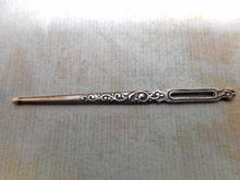 Load image into Gallery viewer, A French silver bodkin / ribbon threader. c1870.
