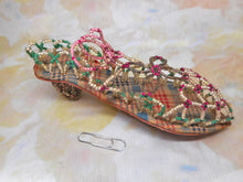 Laden Sie das Bild in den Galerie-Viewer, A novelty bead work shoe. 19th century.
