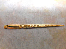 Load image into Gallery viewer, A French silver gilt bodkin / ribbon threader c1830.
