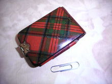 Load image into Gallery viewer, A Tartan Ware pocket note book. Stuart. c 1840
