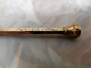 SOLD....... 9 carat gold propelling pencil. c1890