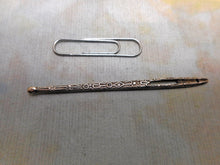 Load image into Gallery viewer, An English silver bodkin / ribbon threader. c1840
