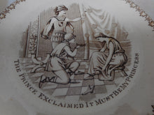 Load image into Gallery viewer, A Victorian child's plate. Cinderella trying on the slipper! c1890
