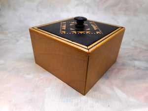 A small Tunbridge Ware slide lidded box. c 1830