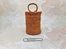 Load image into Gallery viewer, SOLD…..A sweet small scale birch bark barrel shaped box. Scandinavian Late 19th century.
