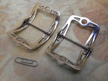 Load image into Gallery viewer, A pair of silver shoe buckles.     A/F     c1790 Maker LP.
