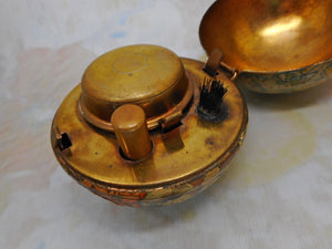 SOLD……A novelty globe travelling inkwell. c1900