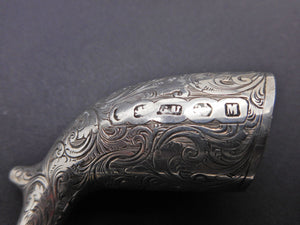 SOLD…….…..An engraved silver pipe. George Unite 1861