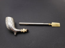 Load image into Gallery viewer, SOLD…….…..An engraved silver pipe. George Unite 1861
