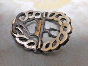 SOLD.....An attractive paste set buckle. Continental c1800