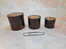 Load image into Gallery viewer, SOLD…………A nest of three Tunbridge Ware boxes. Mid 19thc
