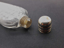 Load image into Gallery viewer, A cut glass scent bottle with silver lid. Georgian. c1830
