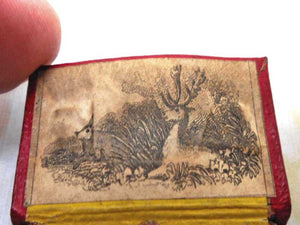 SOLD……A little red leather needle case. c1800-1815