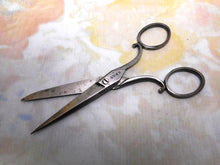 Load image into Gallery viewer, A pair of 19th century steel scissors. Lund cutler.
