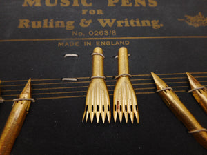 SOLD.......A card advertising 'William Mitchell's Music Pens'. 20thc