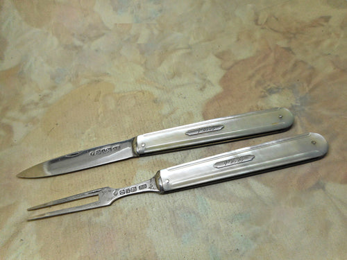 Antique Silver Folding Fruit Knives  Victorian Collectibles – The Urban  Vintage Affair