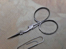 Load image into Gallery viewer, SOLD……..A small, finely made pair of steel stork scissors. c1830
