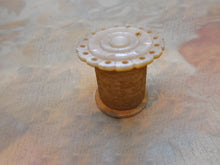 Load image into Gallery viewer, A pearl topped thread waxer from a fitted sewing box. c1840-1860
