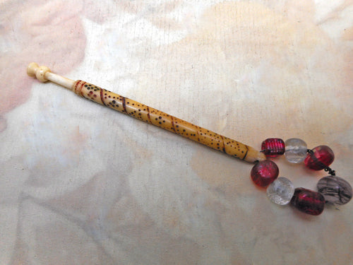 An inscribed lace bobbin- A Present from an Aunt 1837.