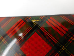 SOLD…..A small Tartan Ware photograph album. Stuart. c1880