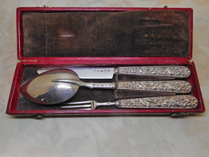 An antique Georgian silver christening set. HM. 1822.  Joseph Taylor.