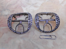 Load image into Gallery viewer, SOLD……A pair of Georgian paste set, silver shoe buckles. c1780- 1800
