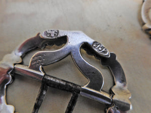 SOLD…….A pair of small silver breeches buckles with anchor chapes. 18thc