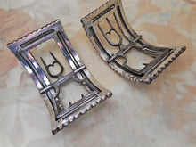 Load image into Gallery viewer, SOLD……..A pair of Georgian paste shoe buckles in their original box. c 1770-1800
