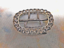 Load image into Gallery viewer, A small paste set Georgian silver buckle. c1800
