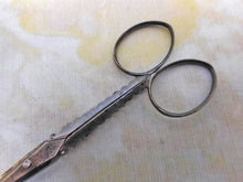 Load image into Gallery viewer, A pair of decorative steel sewing scissors. 19thc.
