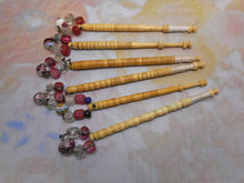 Load image into Gallery viewer, Six antique bone lace bobbins. 19th century.
