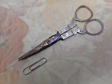 Load image into Gallery viewer, A pair of 19th century Dutch silver handled scissors.
