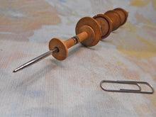 Load image into Gallery viewer, Five mini Painted Tunbridge Ware wooden reels for thread. c 1800
