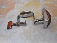 Load image into Gallery viewer, SOLD……A stone set, steel pin cushion clamp. German. c1880
