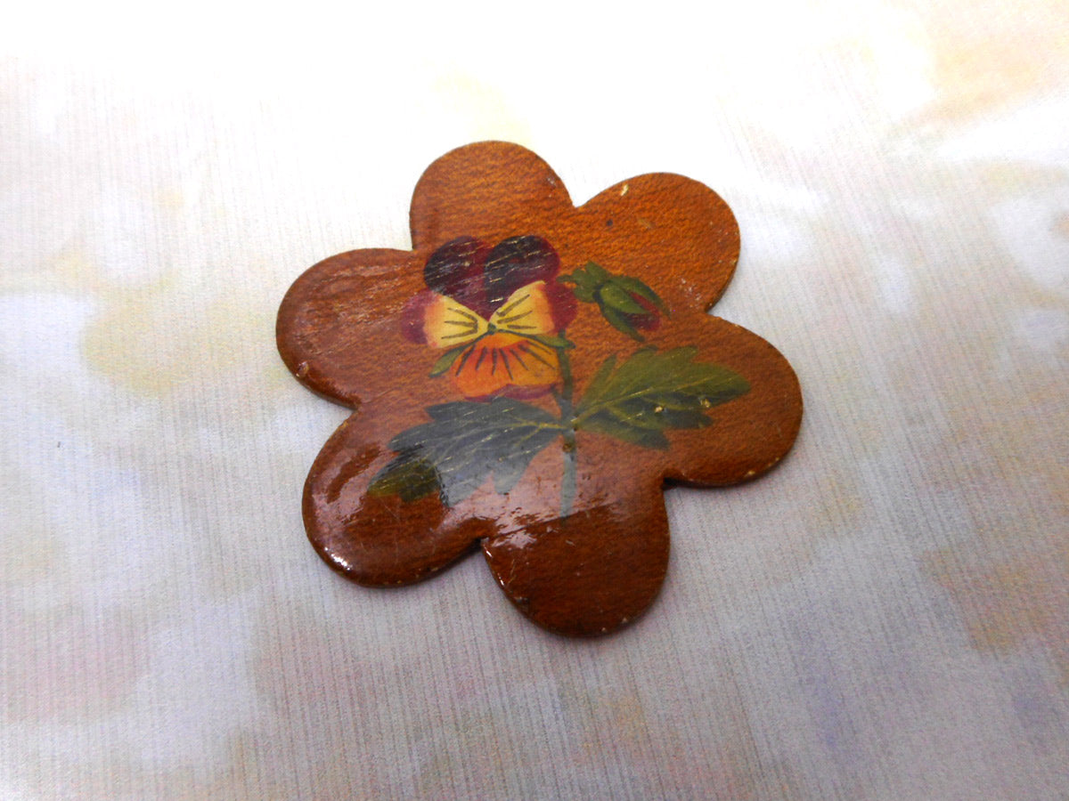 A painted workbox thread winder. Spa ware. c 1870 (a) – Curio Cabinet ...