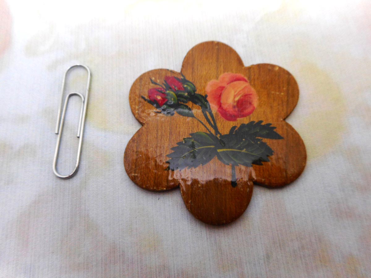 SOLD…….A painted workbox thread winder. Spa ware. c 1870 (c) – Curio ...