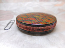 Load image into Gallery viewer, SOLD…..A Mauchline Ware &#39;tartan pattern&#39; pin cushion. c1840
