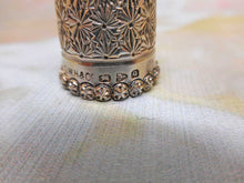 Load image into Gallery viewer, SOLD...........A silver thimble with star border. Chester 1899.
