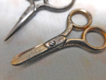 Load image into Gallery viewer, SOLD…….Two pairs of small scale, mini scissors. Late 19thc
