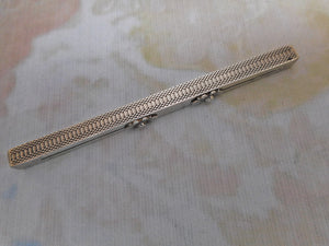 A silver pencil, dip pen and rule. c1900