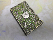 Load image into Gallery viewer, A converted silver filigree needle case. c 1815
