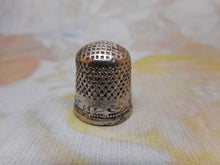 Load image into Gallery viewer, SOLD…….A late 17th century silver thimble. Maker AP conjoined.
