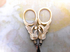 SOLD……A pair of pearl handled scissors. English c 1830