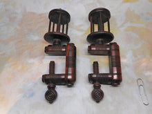 Load image into Gallery viewer, A pair of wooden sewing clamps. c 1840
