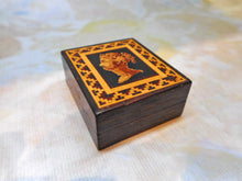 Load image into Gallery viewer, A Tunbridge Ware stamp box. c 1885
