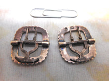 Load image into Gallery viewer, SOLD……A pair of small silver garter buckles. Birmingham 1814
