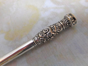 An Aikin Lambert Co American silver pencil. Sterling. c 1880-1910